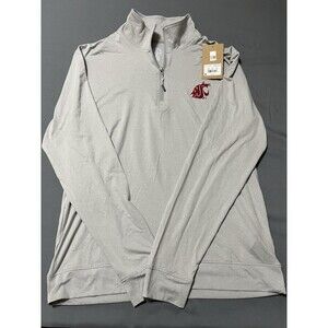 NCAA Washington State Cougars Men's 1/4 Zipped Pullover - S